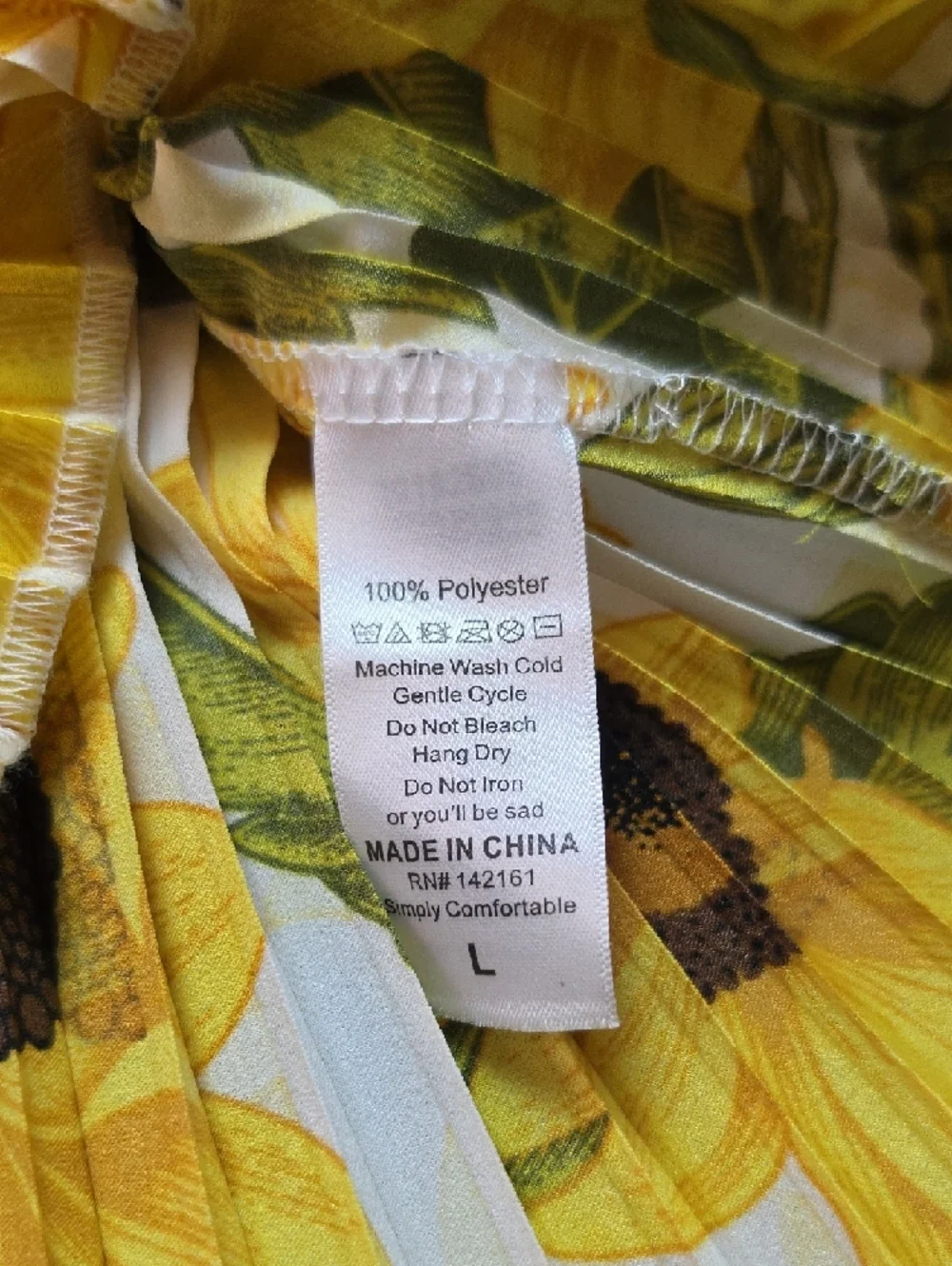 LULAROE | Jill Pleated Elastic‎ Waist Sunflower Stretchy Floral Midi Skirt | L